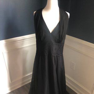 AFTER SIX Bridesmaid's Halter Evening Dress Black